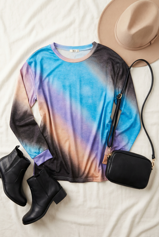 Tie Dye Lightweight Top