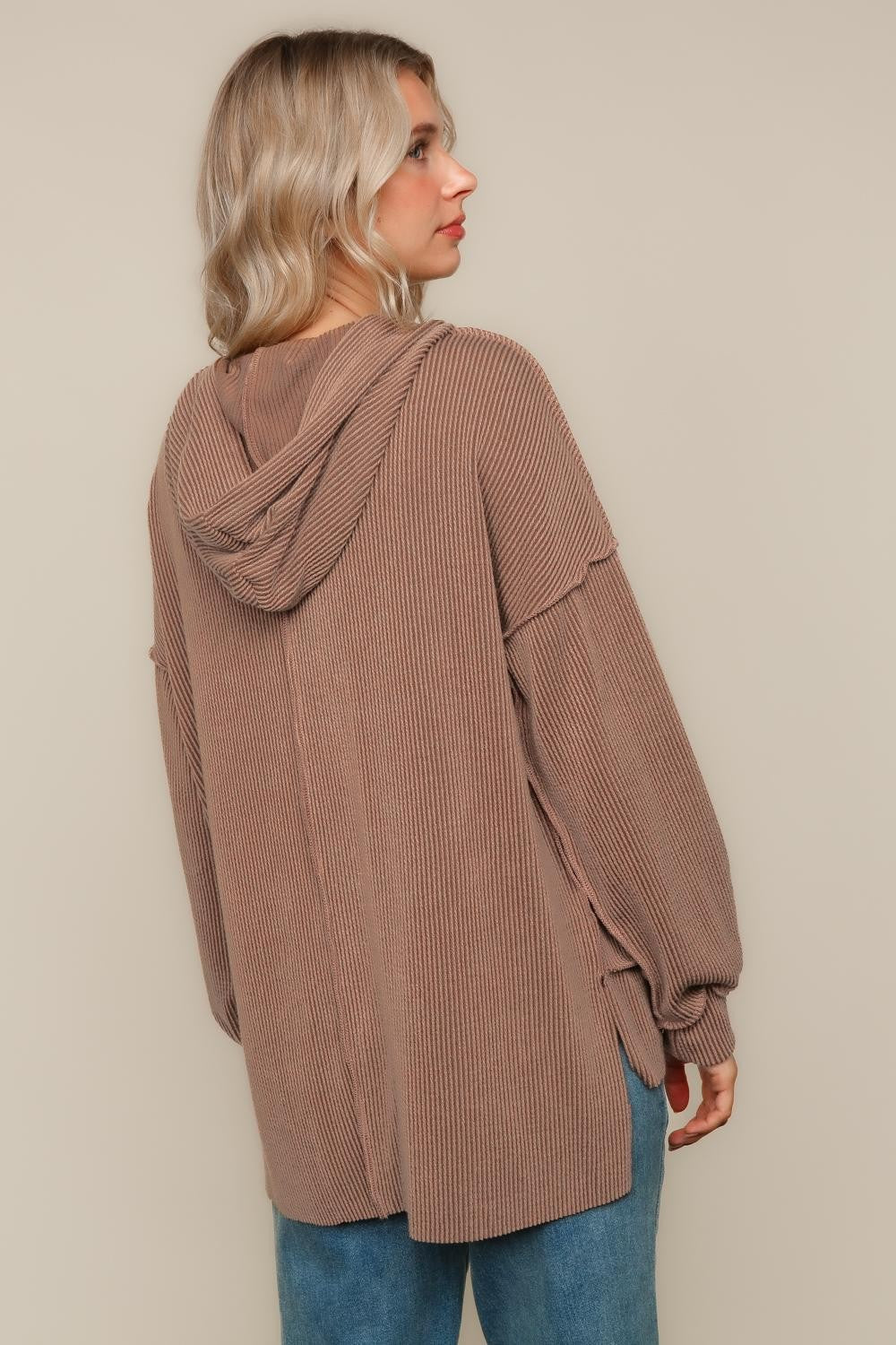 PLUS LEOPARD PRINT COLOR BLOCK PULLOVER HOODIE