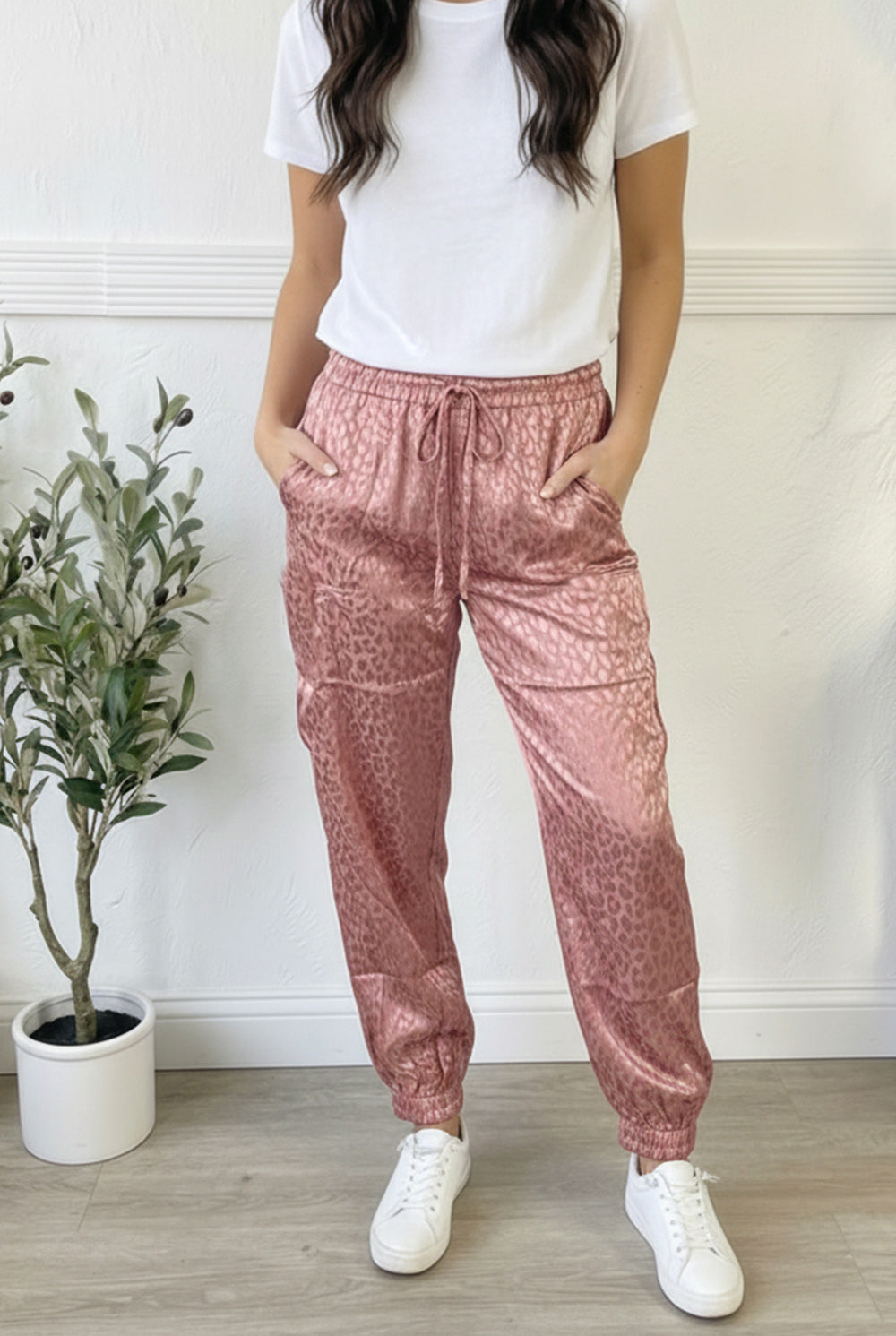 Blush Animal Shimmer Joggers