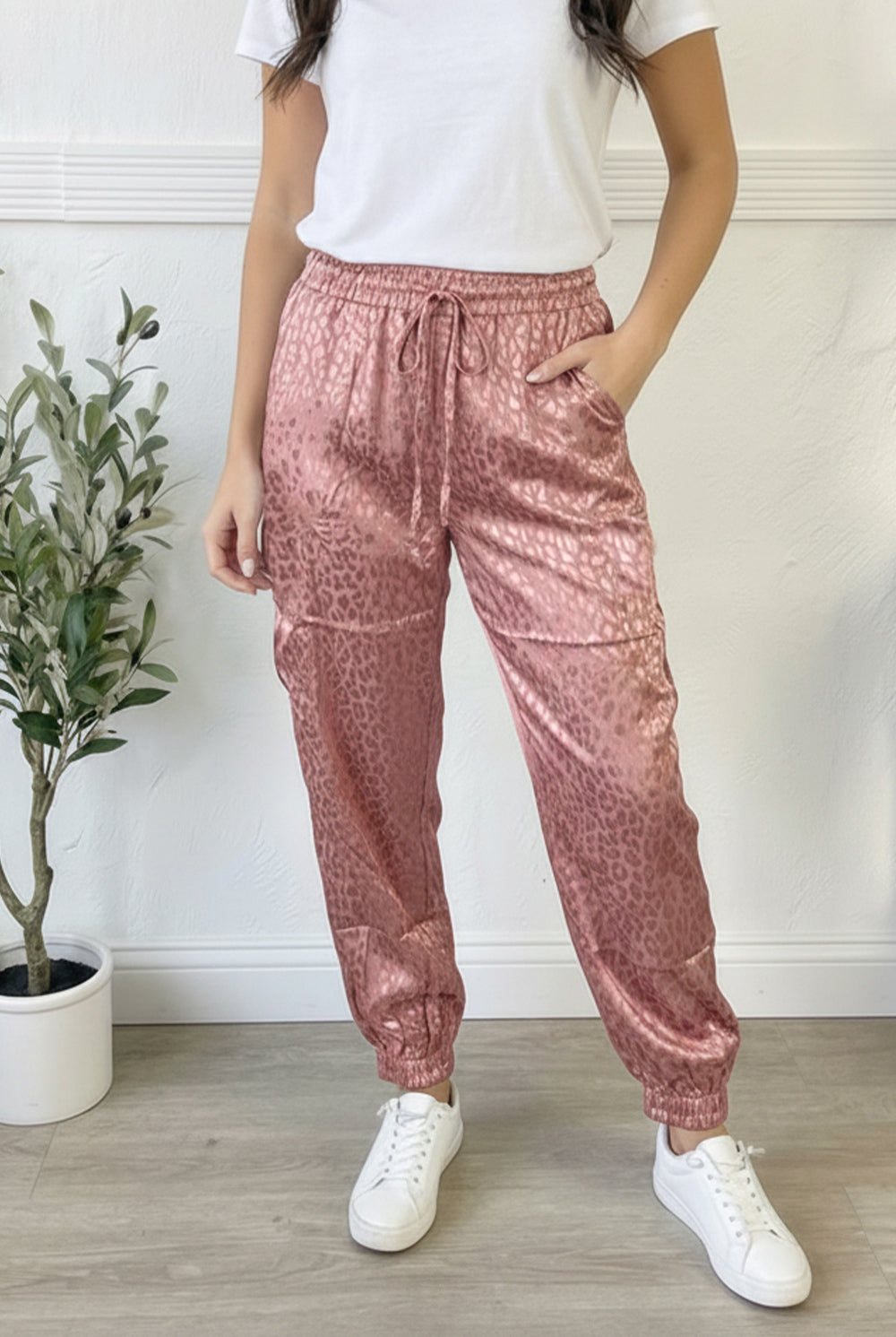 Blush Animal Shimmer Joggers