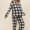 BUFFALO PLAID SOFT HACCI KNIT OVERSIZED SETS