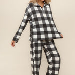 BUFFALO PLAID SOFT HACCI KNIT OVERSIZED SETS