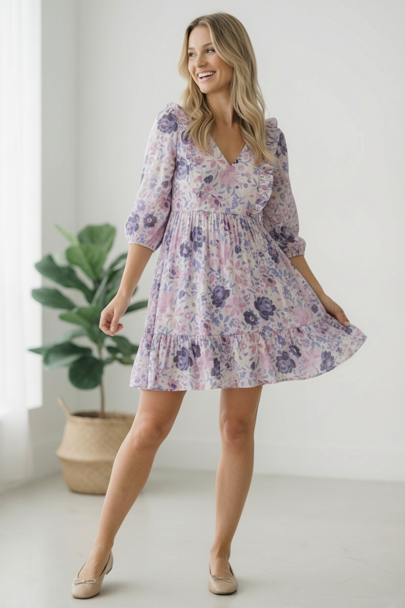 The Sweet Serenade Floral Dress