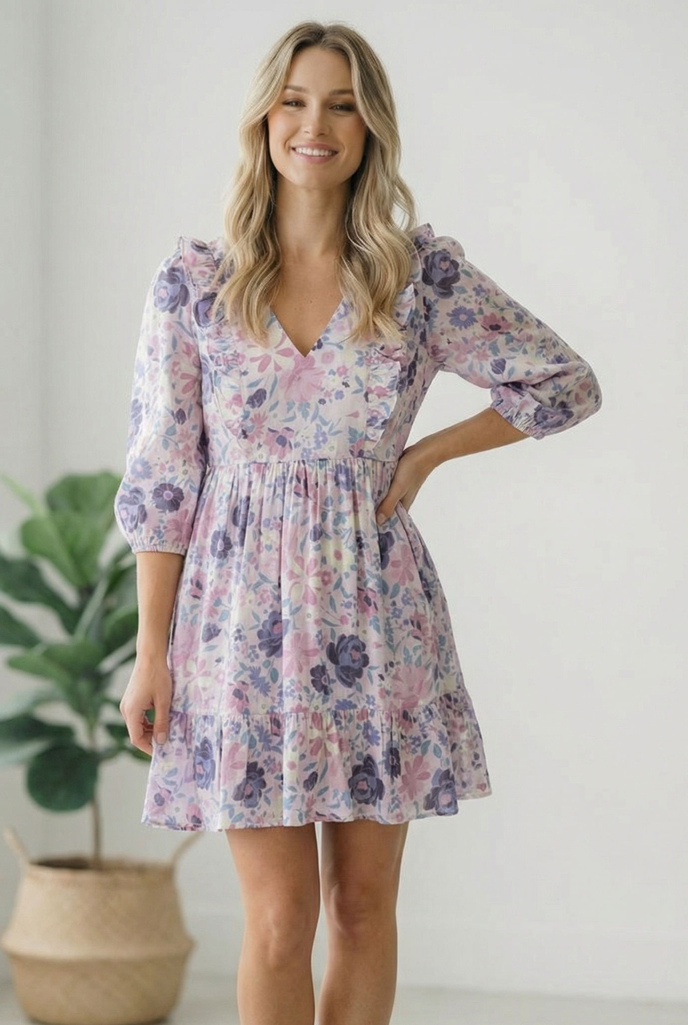 The Sweet Serenade Floral Dress