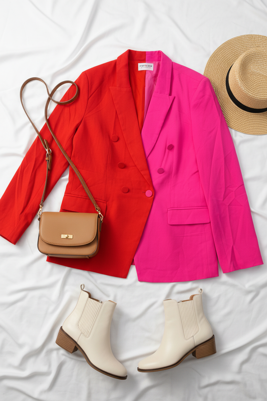 Plus Fuchsia Pink Blazer