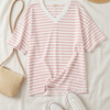 Blush & Ivory Stripe Top