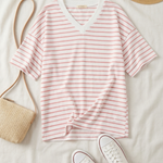 Blush & Ivory Stripe Top
