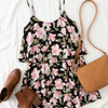 Black Floral Tank