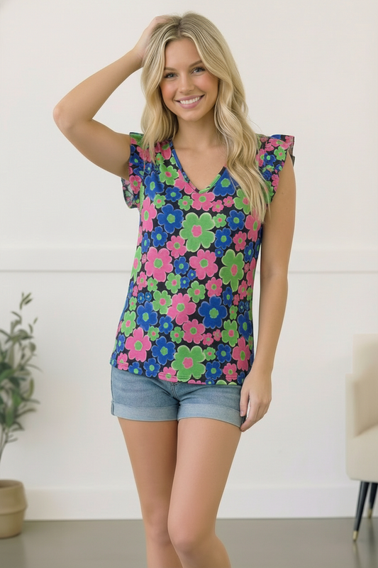 Multi Floral Top