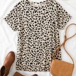 Ivory French Terry Animal Top