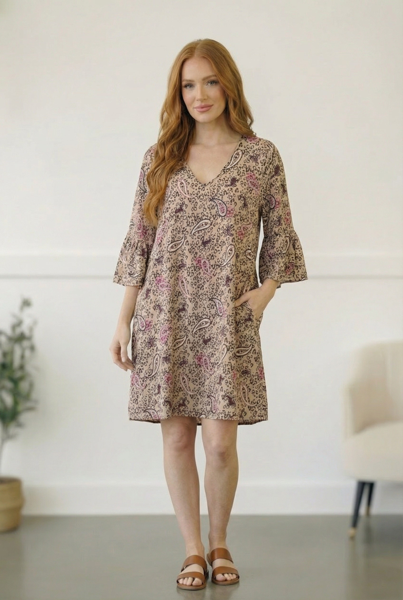 Animal Paisley Dress