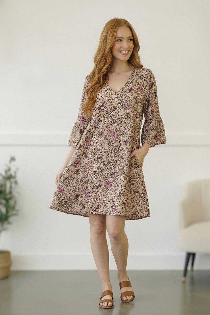 Animal Paisley Dress