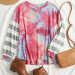 Tie Dye Stripe Top