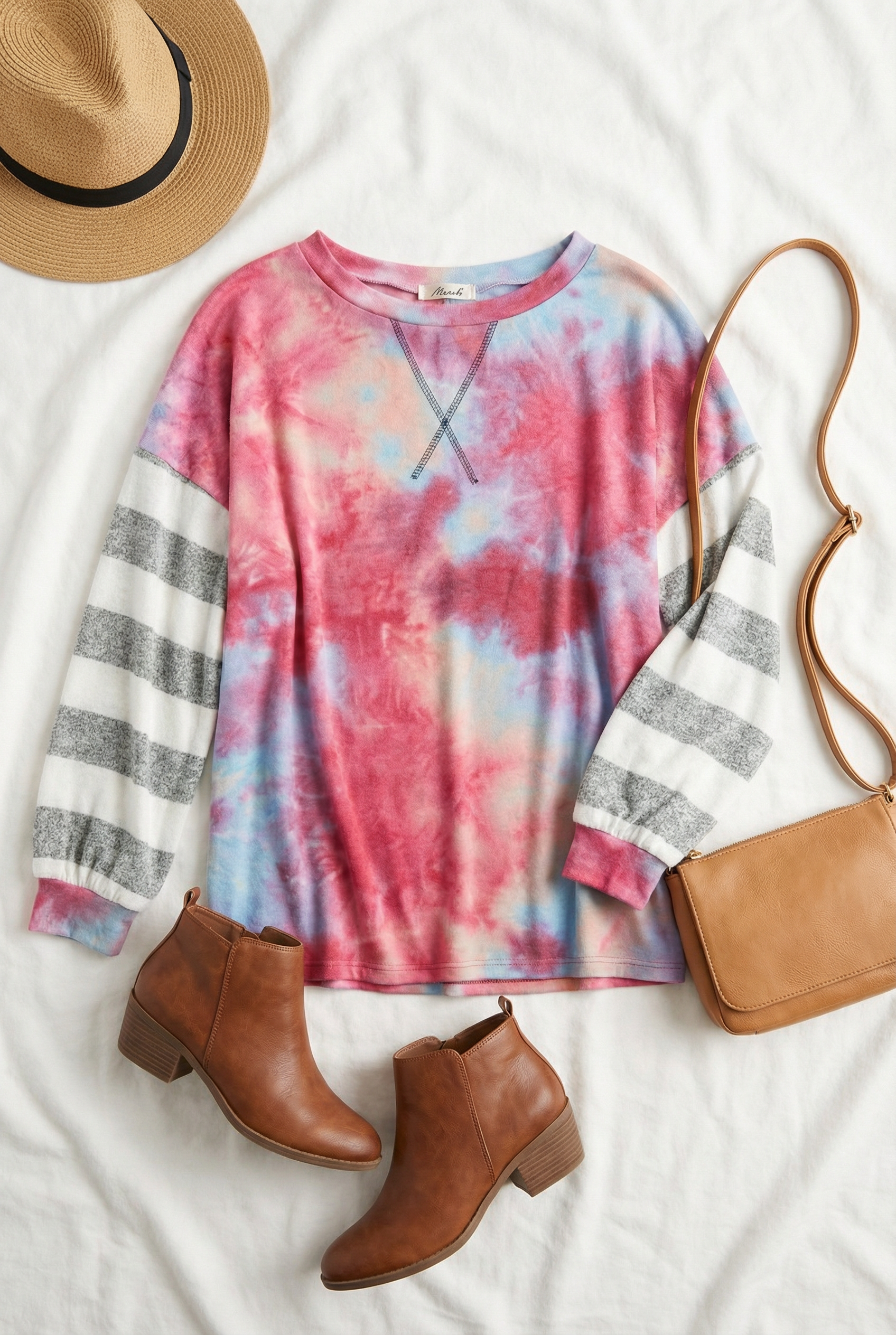 Tie Dye Stripe Top