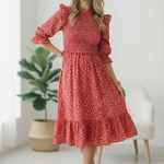 Tomato Animal Printed Woven Flutter Dress