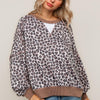 CREW NECK W/TRIANGLE DETAIL DROP PULLOVER TOP