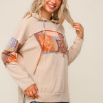 PLUS PULLOVER SWEATER W/HOODIE AND KANGAROO POCKET