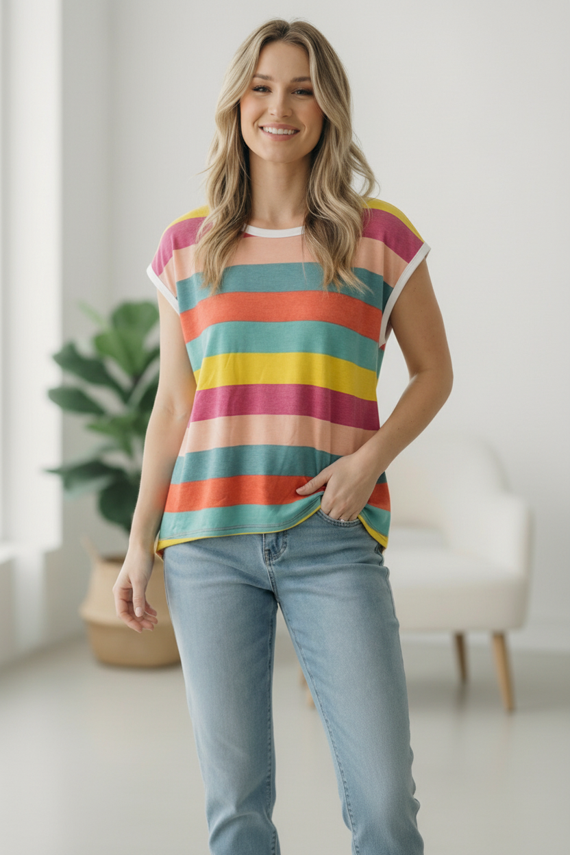 Multi Stripe Top