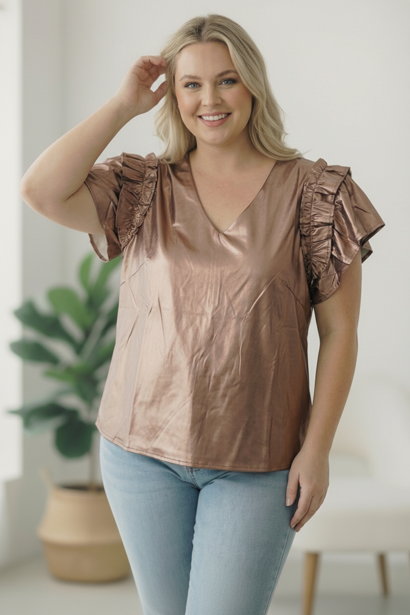 Plus Off Blush Top