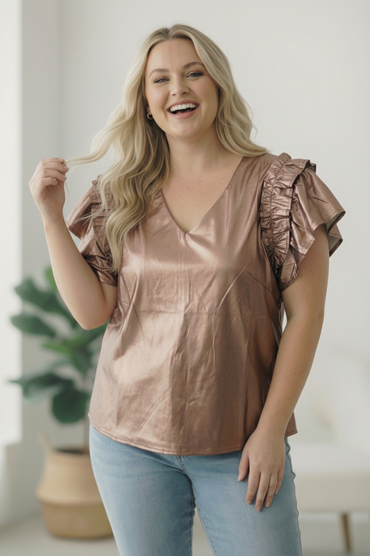 Plus Off Blush Top