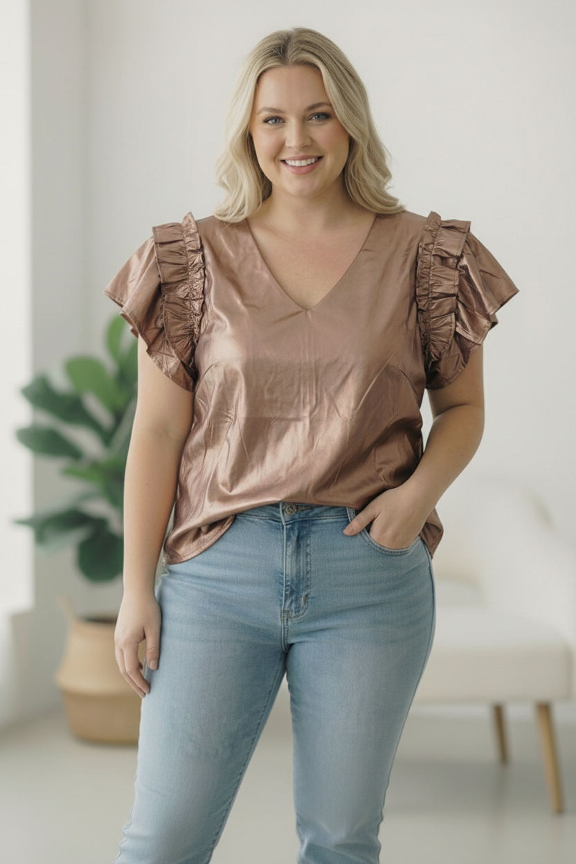 Plus Off Blush Top