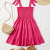 KIDS Fuchsia Smock Design Dress