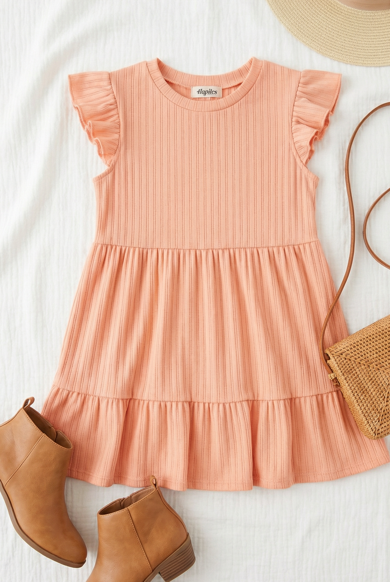 Coral Tiered Top