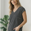 Black Stripe Top