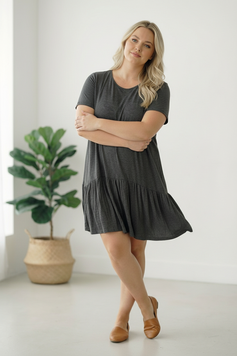 Plus Charcoal Dress (ALL XL)