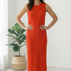 Coral Knit Dress
