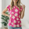 Fuchsia Floral Top