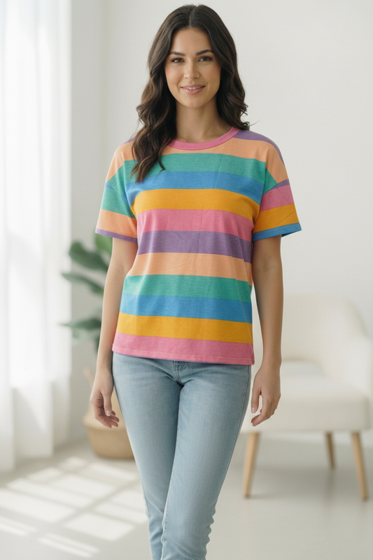 Multi Stripe Design Top