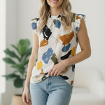 Ivory Print Design Top
